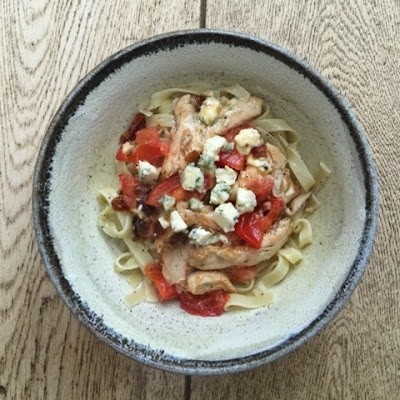 photo of bowl of pasta