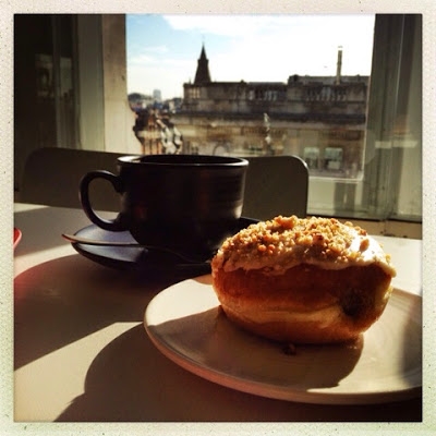 photo of donut with a view