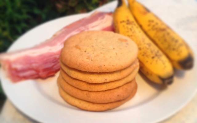photo of bacon and banana cookies