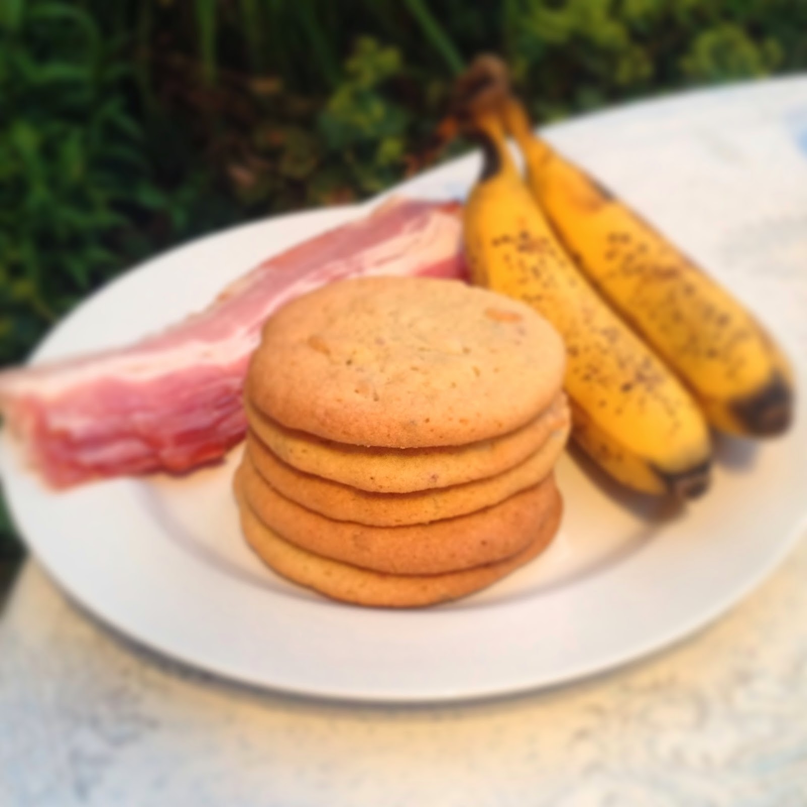 photo of bacon and banana cookies