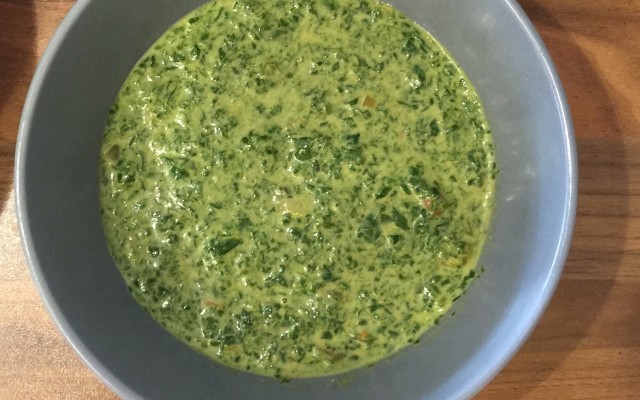 photo of spinach dish