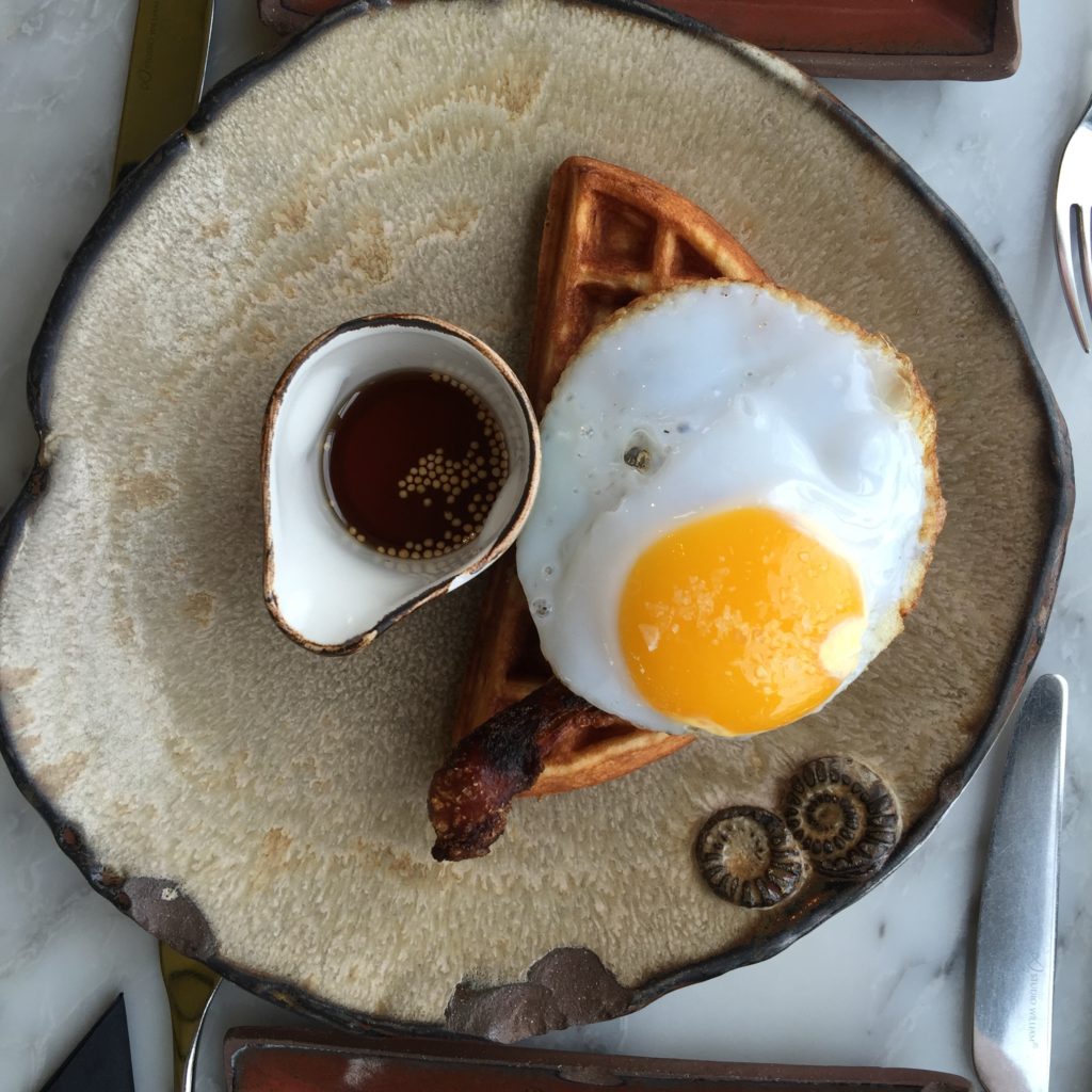 photo of duck and waffle
